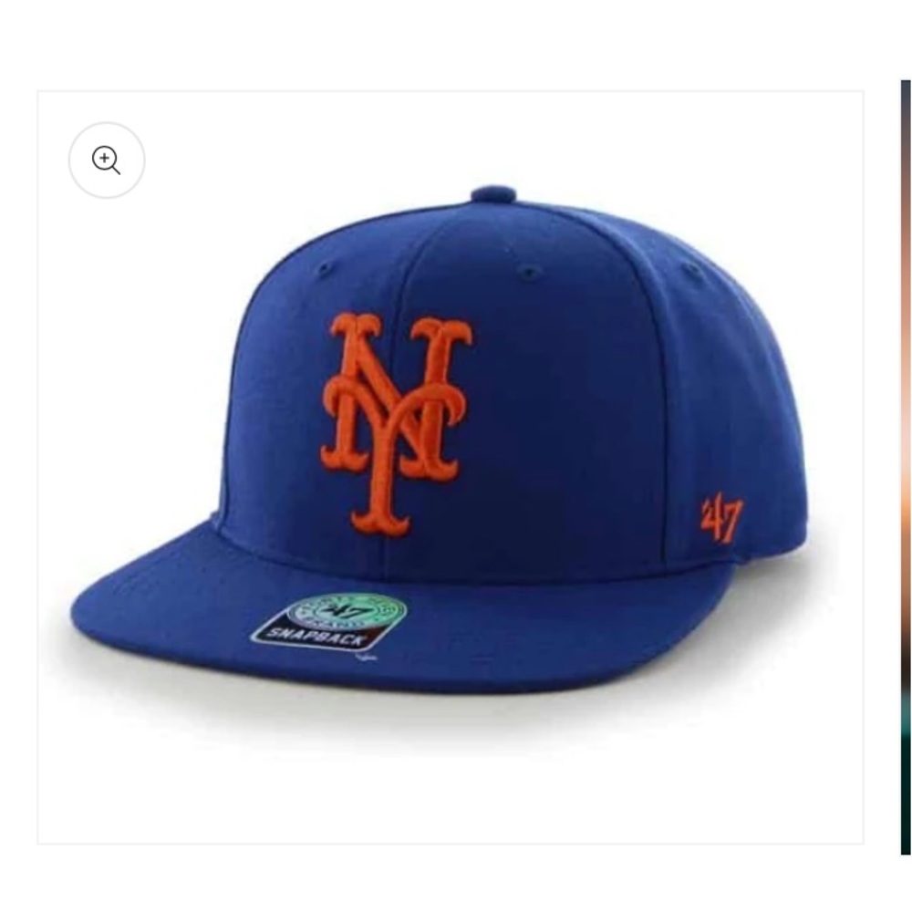 New York Mets 47 Brand Blue Sure Shot Adjustable Snapback Hat